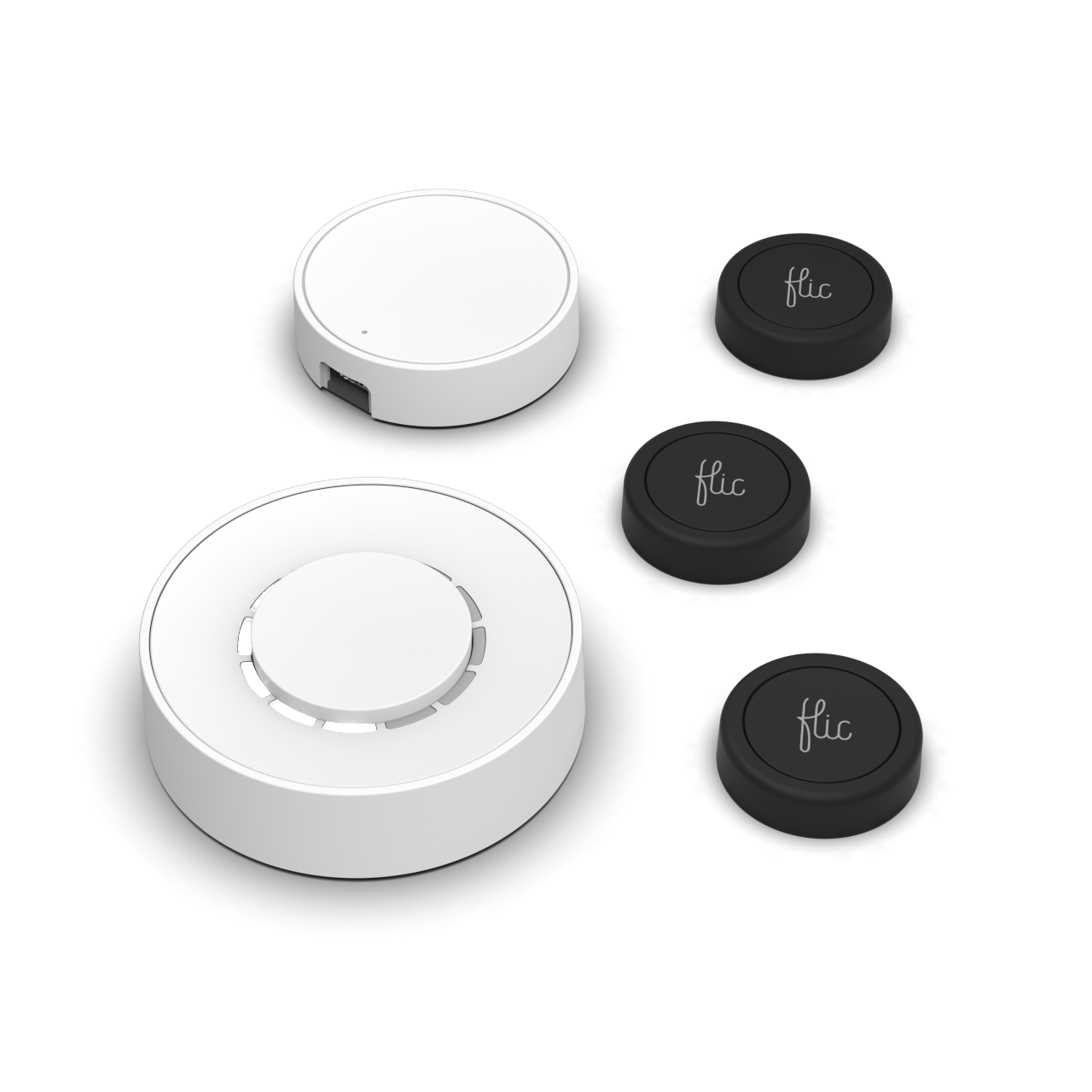 Flic l Starter Kit l Button Black l Twist White