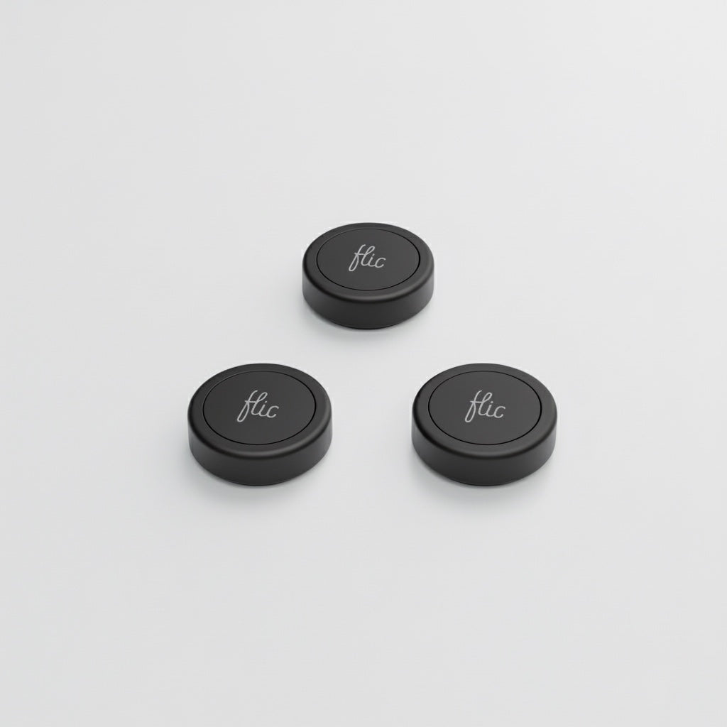 Flic Button | Three Pack | Black