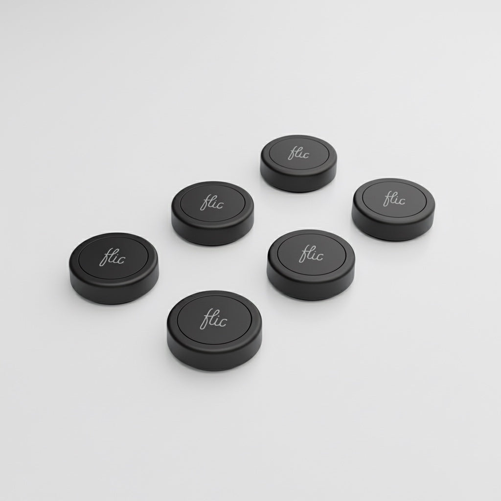Flic Button | Six Pack | Black