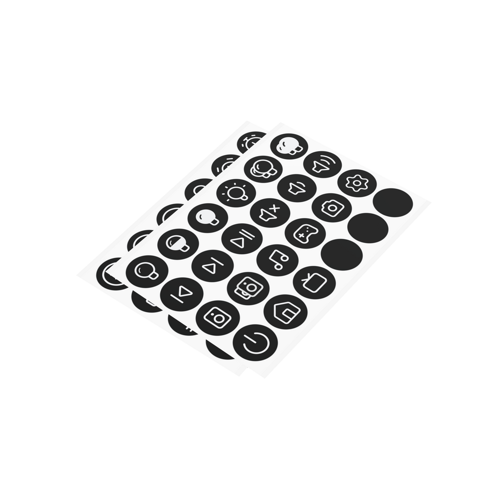Flic Button l Sticker Sheet l Glow