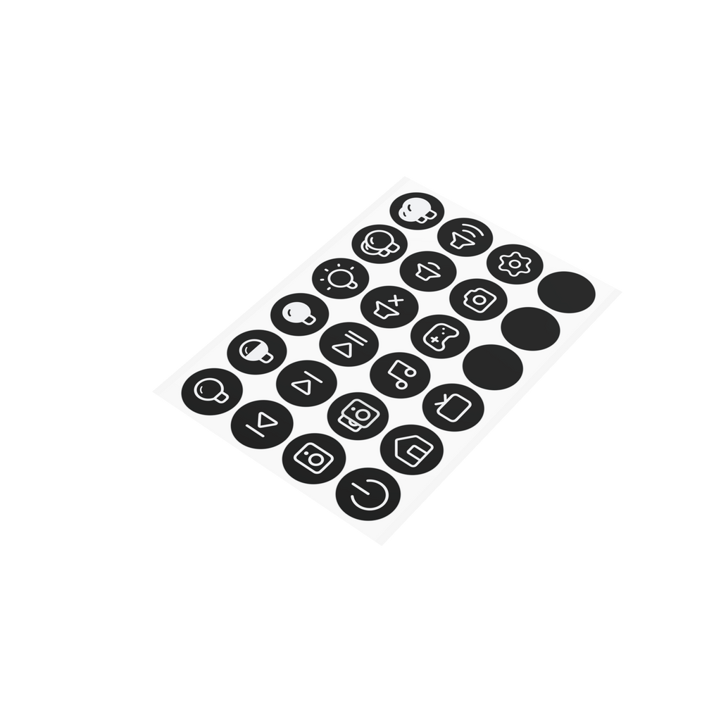 Flic Button l Sticker Sheet l Glow