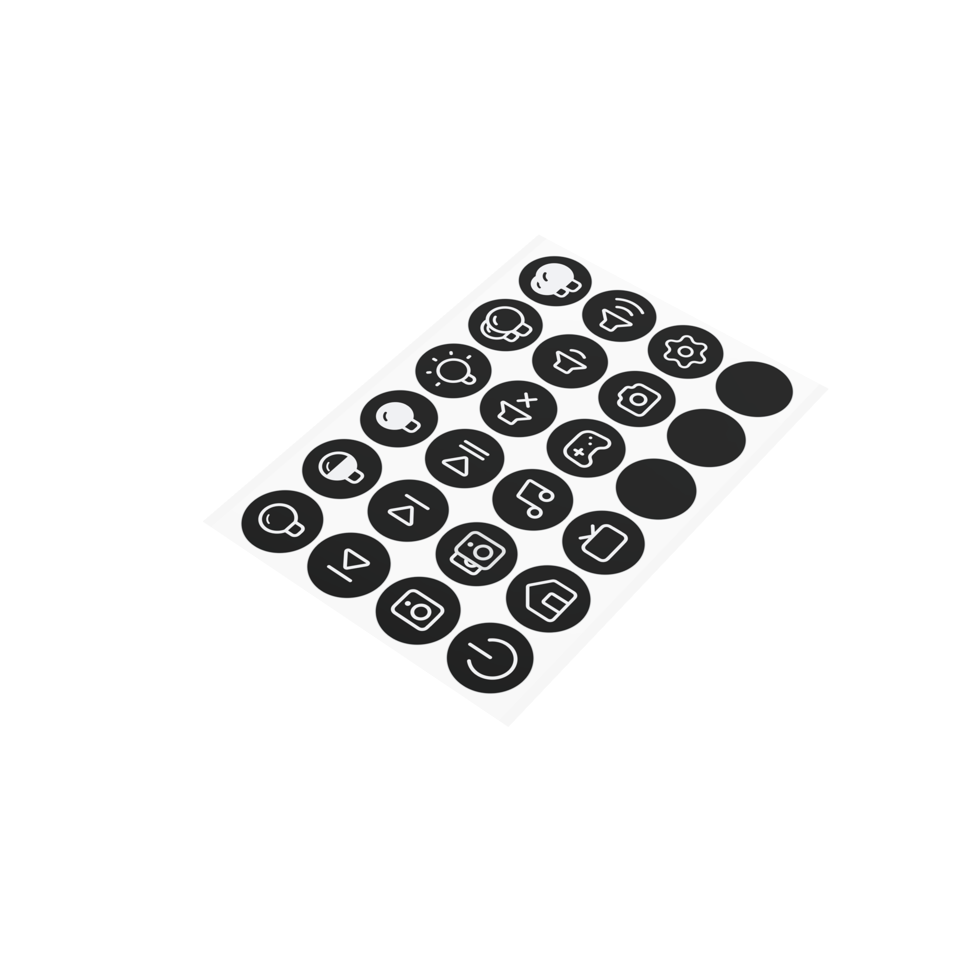 Flic Button l Sticker Sheet l Glow