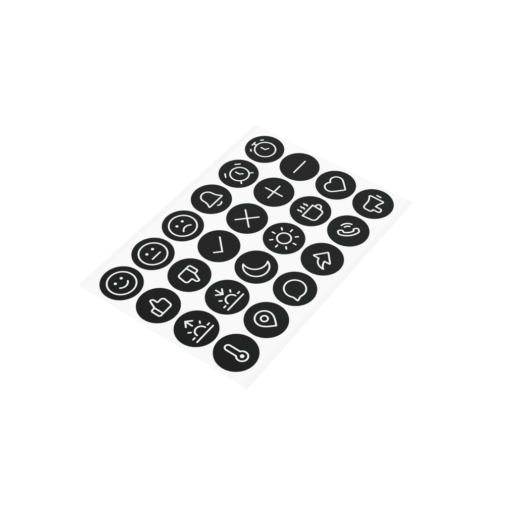 Flic Button l Sticker Sheet l Glow