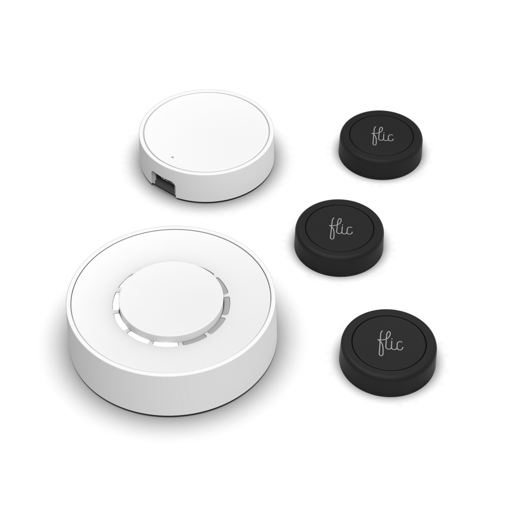 Flic l Starter Kit l Button Black l Twist White