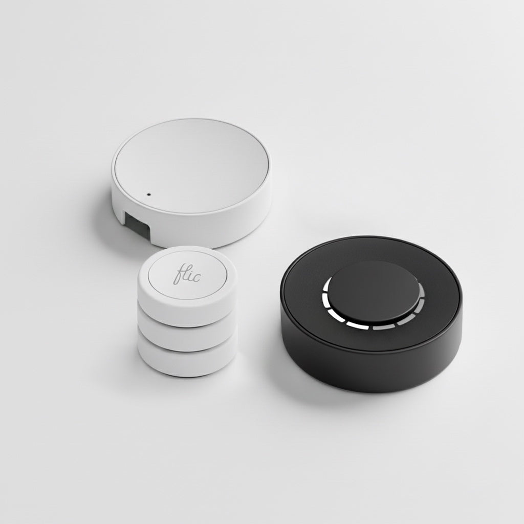 Flic Starter Kit | Button White | Twist Black